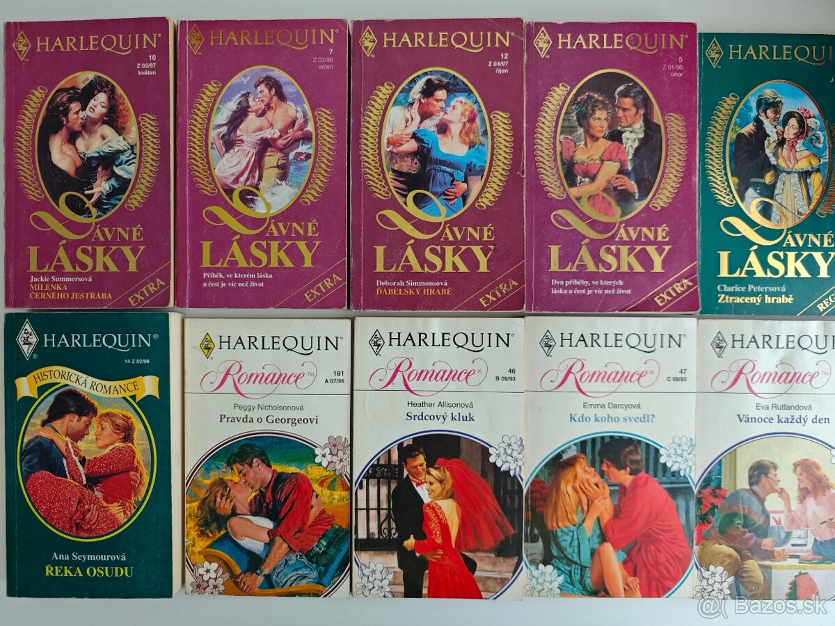 Harlequin, Love story (47 kníh za 12€)