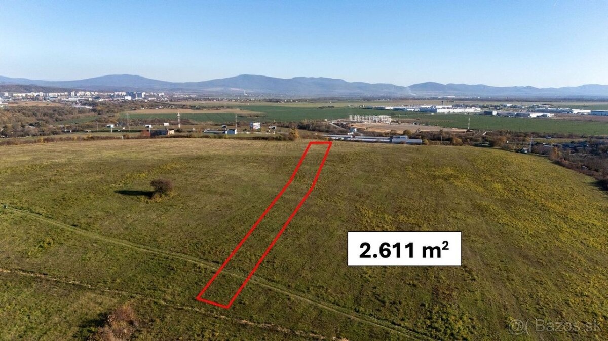 REZERVOVANÉ - Košice – Luník - 2.611 m2 ORNÁ PÔDA