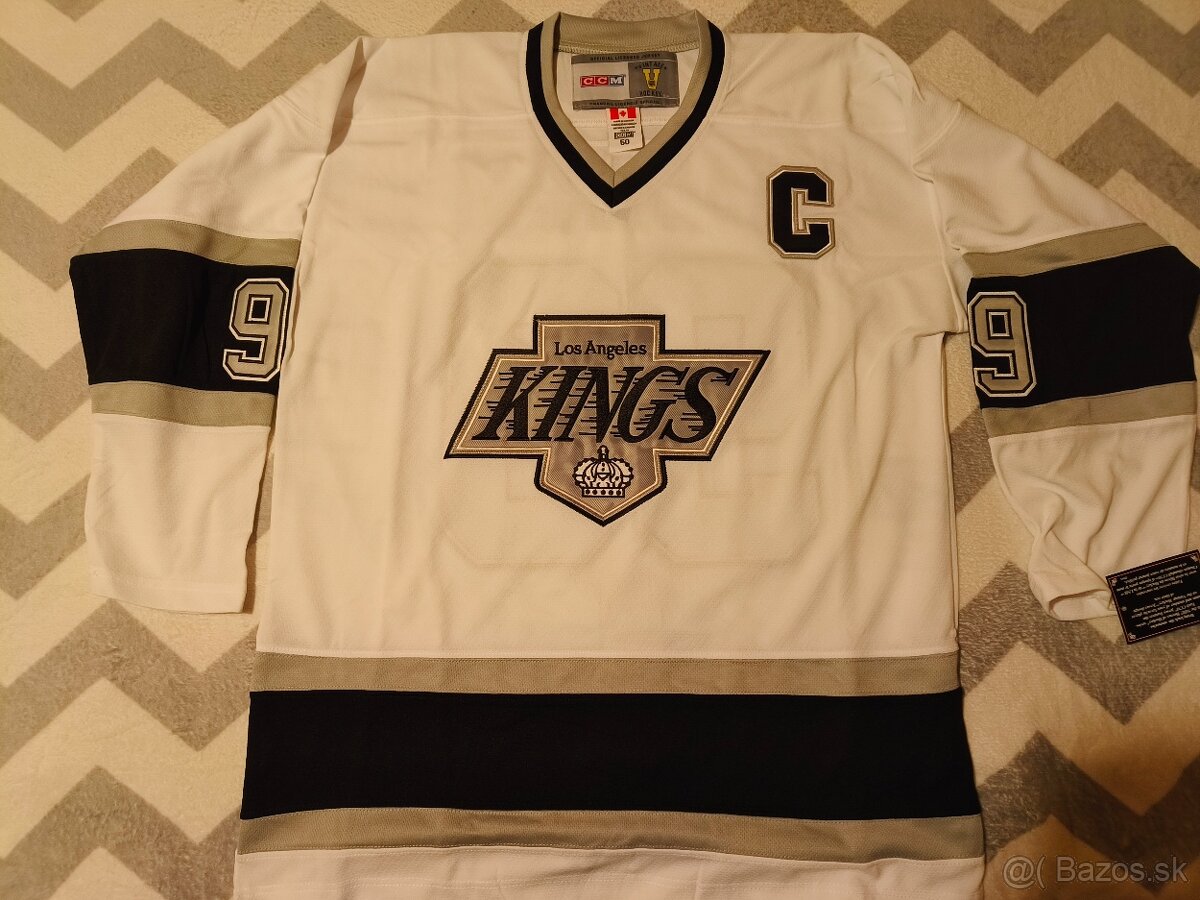 Novy Hokejovy dres Biely Wayne Gretzky Los Angeles Kings L