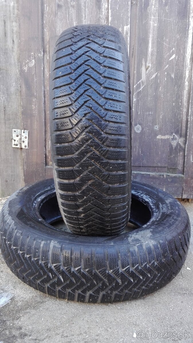 Predám 2 jazdené zimné pneumatiky Laufen 165/70 R14