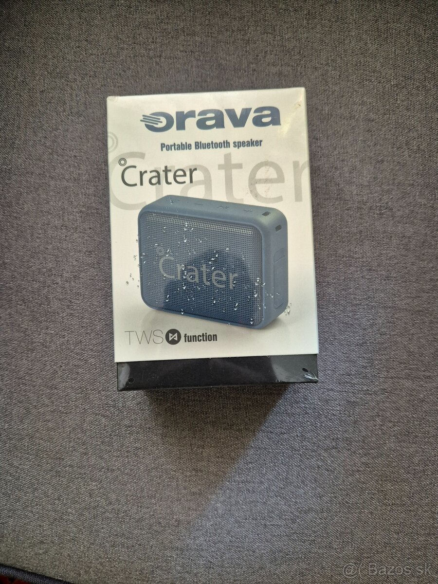 Orava Crater 8 bluetooth reproduktor modrý FM rádio nepoužív