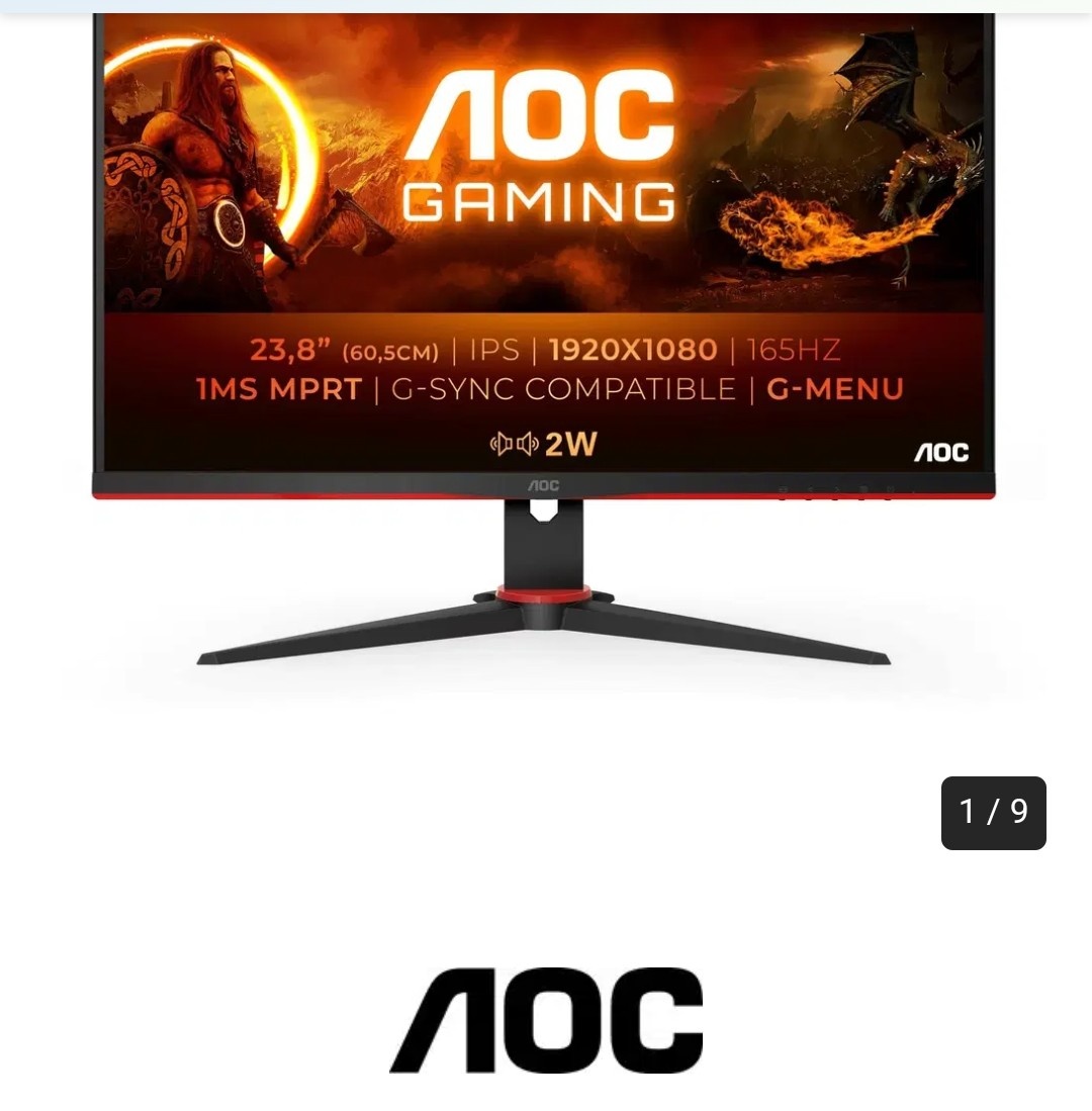 Predám monitor - 24" AOC 24G2SPU