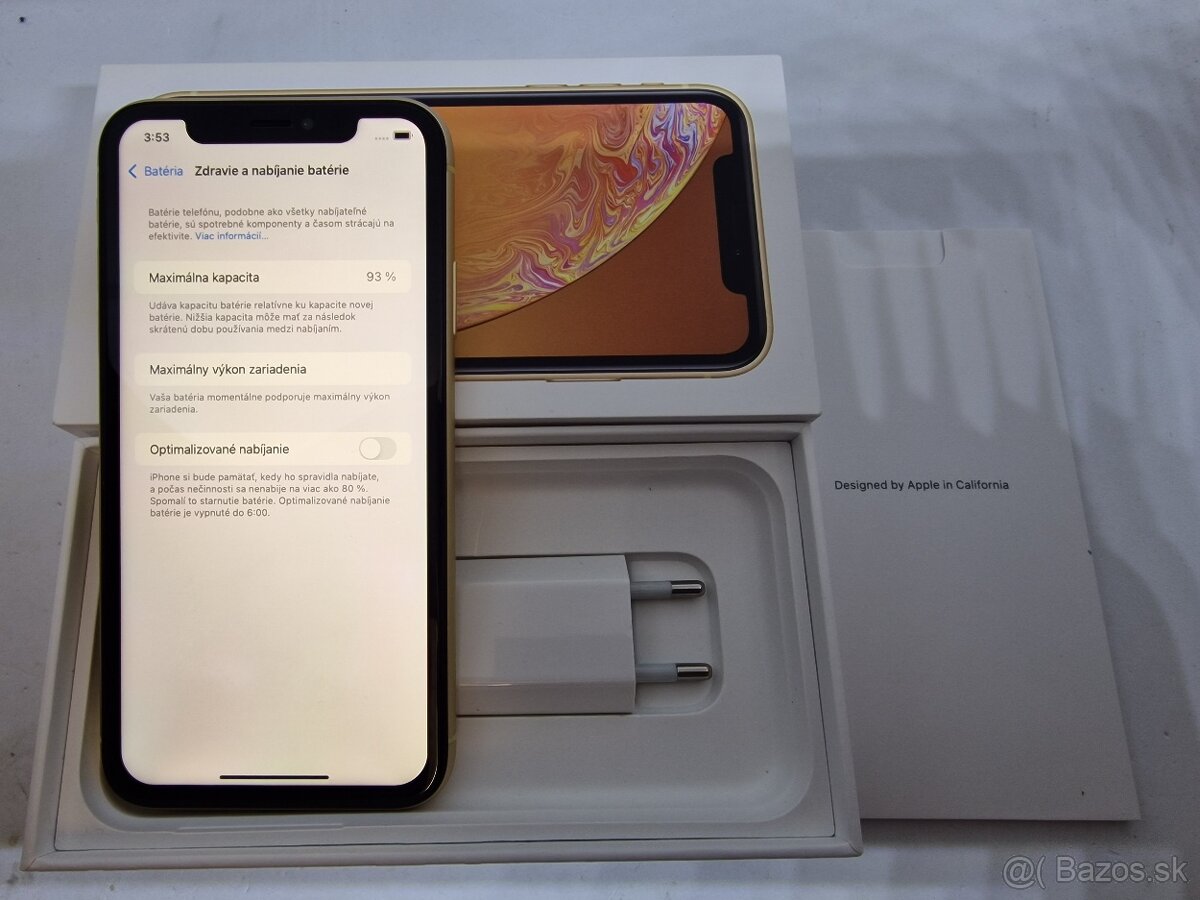 IPHONE XR YELLOW 64GB ZÁRUKA - VEĽMI PEKNÝ STAV