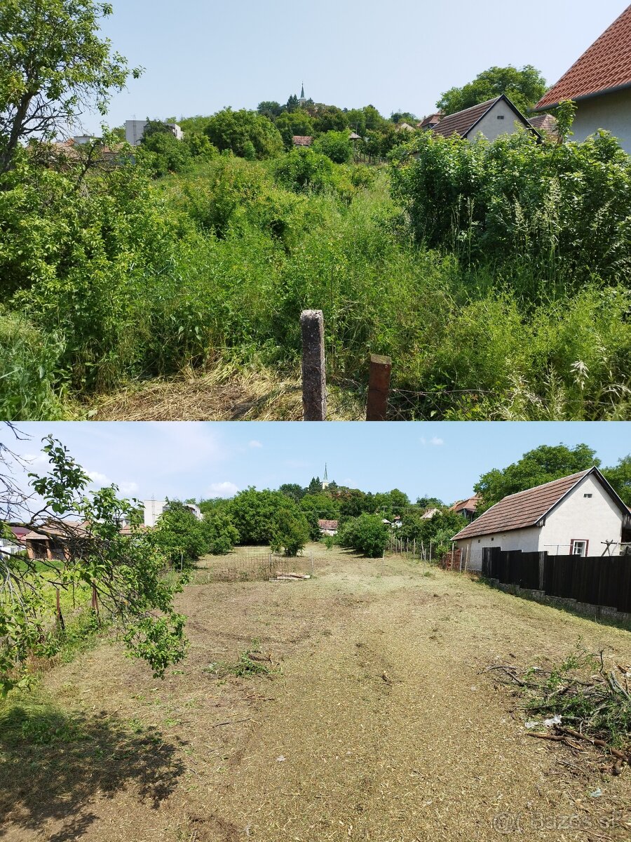 Mulčovanie a čistenie pozemkov