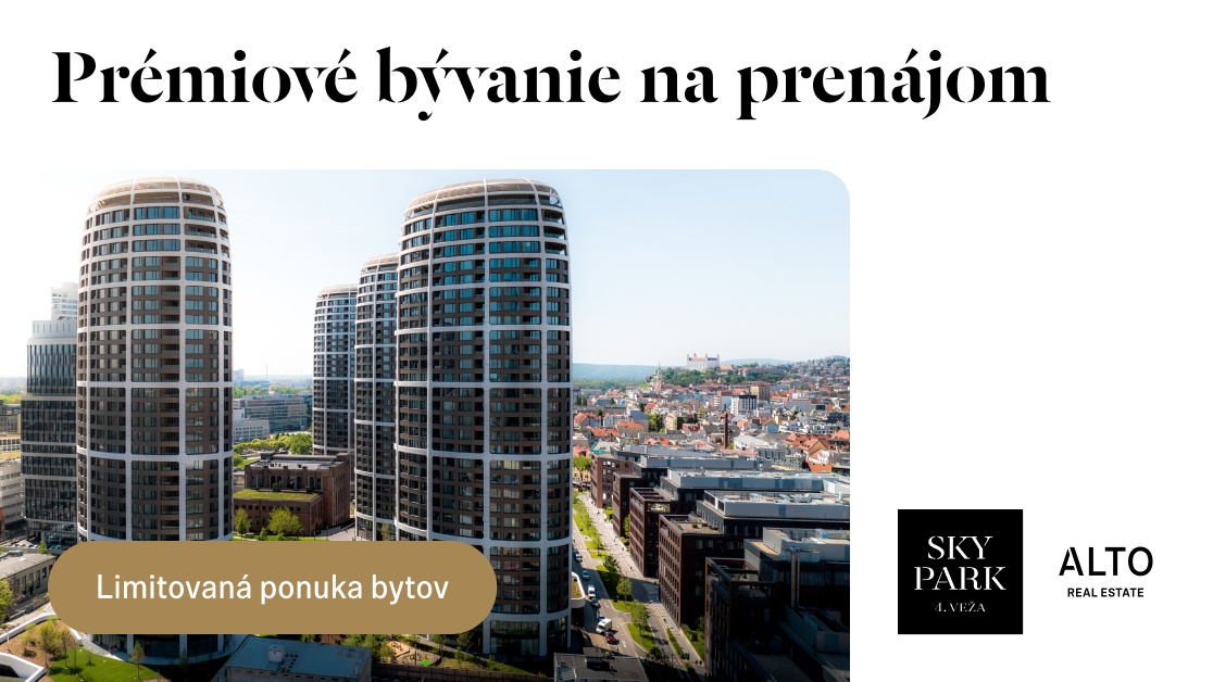 NOVÉ BYTY NA PRENÁJOM V SKY PARK 4. VEŽI