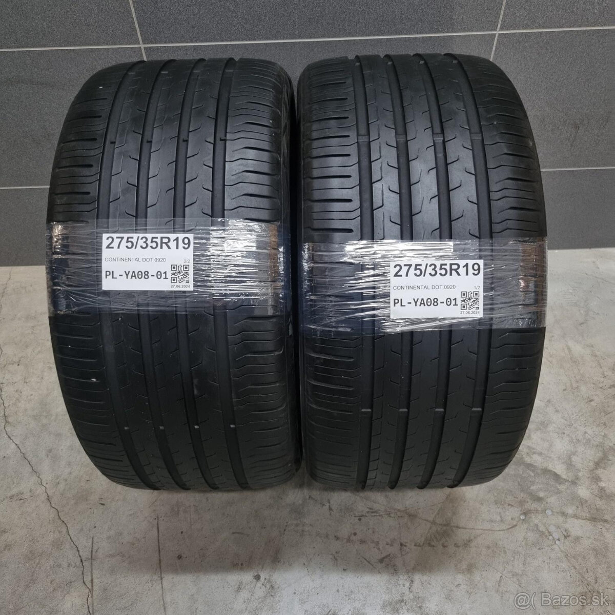 Letné pneumatiky 275/35 R19 CONTINENTAL DOT0920