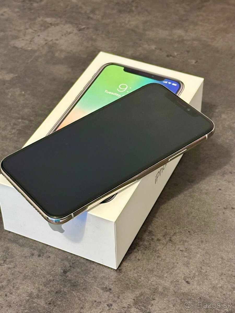 iPhone X, Silver, 256GB