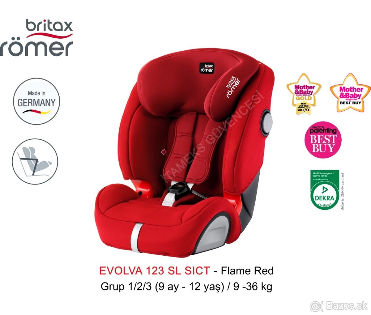 Predám autosedačku Britax Römer EVOLVA