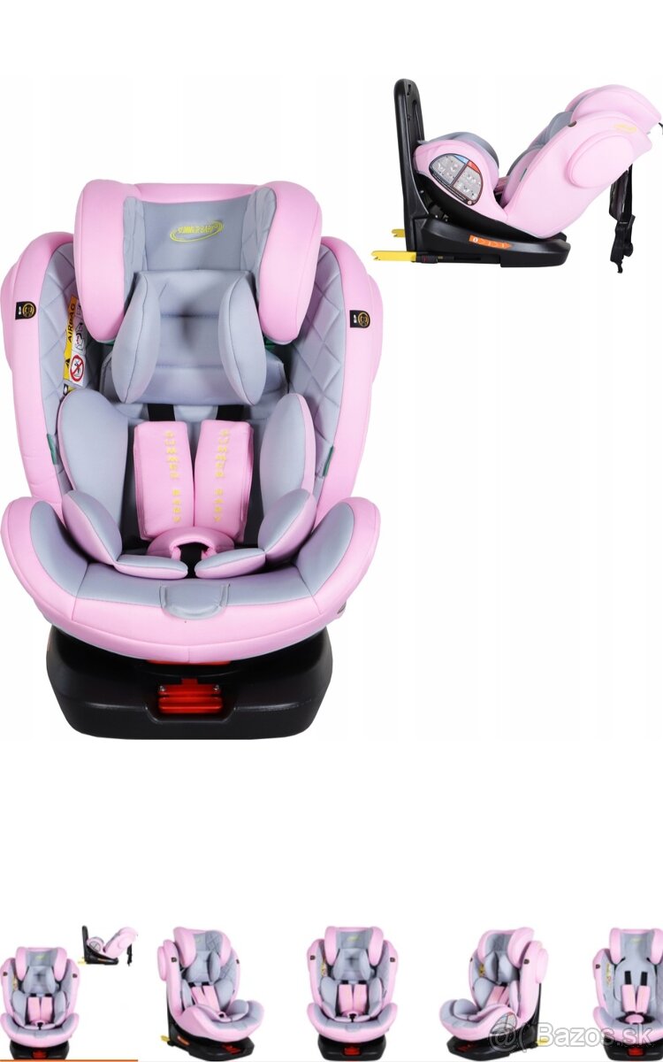 Nová autosedačka FARO 40-150cm,,ISOFIX, otočná