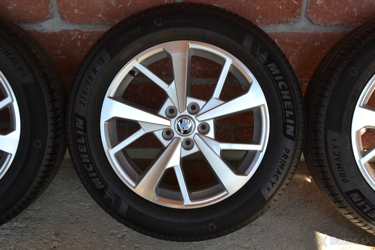 5x112 R18 Letna sada Skoda Kodiaq + 235/55 R18 Michelin