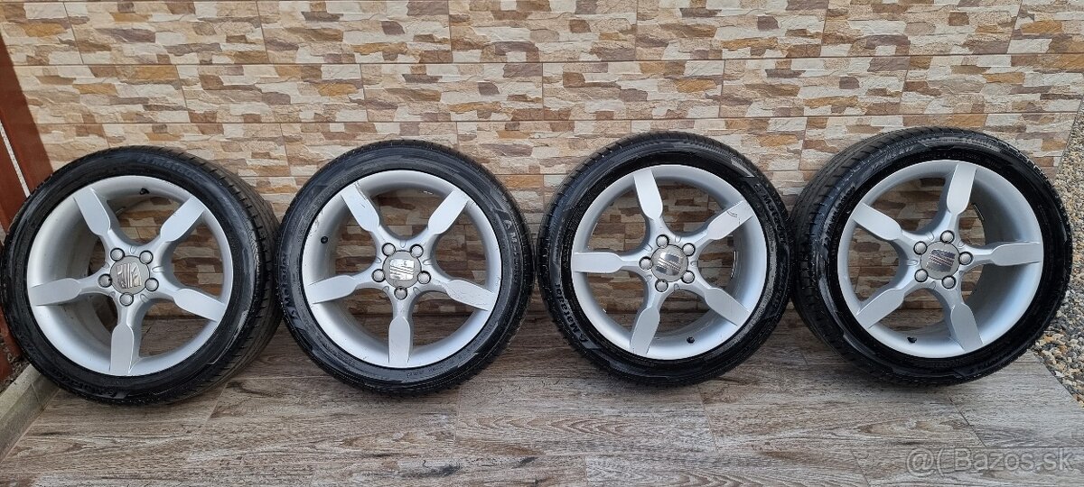 Predám org.Seat elektrony 5x112, Matador 225/45 R17 letné