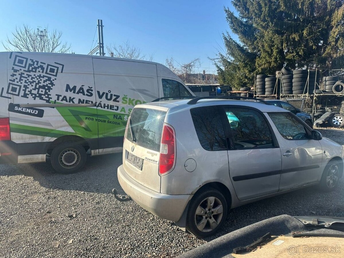 ŠKODA ROOMSTER Díly z vozů všechny motorizace