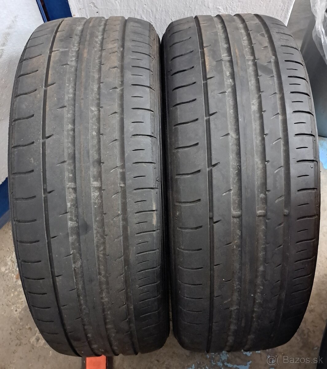 2x letní pneu Falken Azenis 215/50 R18, r.v. 2021