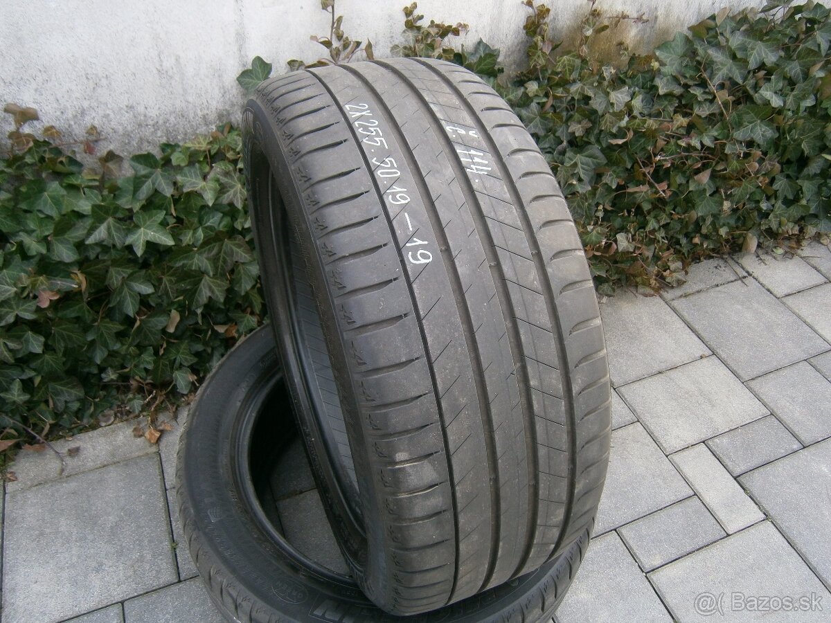 Predám 2x letné pneu Michelin 255/50 R19 103YXL