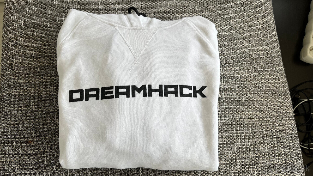 Dreamhack mikina biela, velkost L