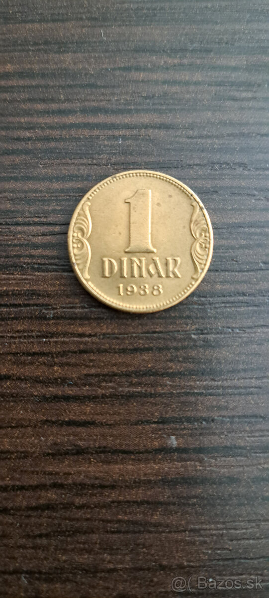 Predám mincu 1 Dinár 1938