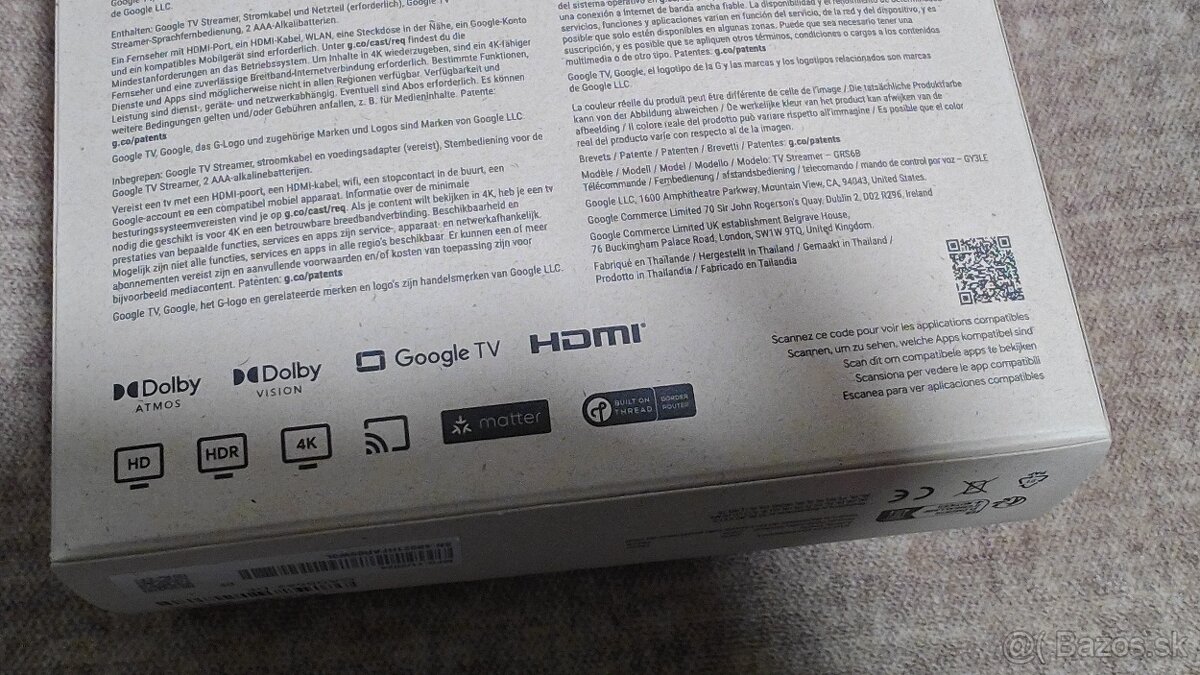 Predám Google tv streamer 4k