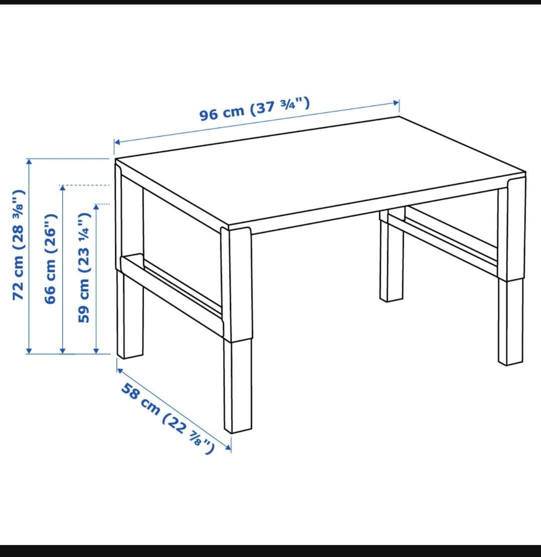 Pahl stol ikea  biela/tyrkysova 96x58cm