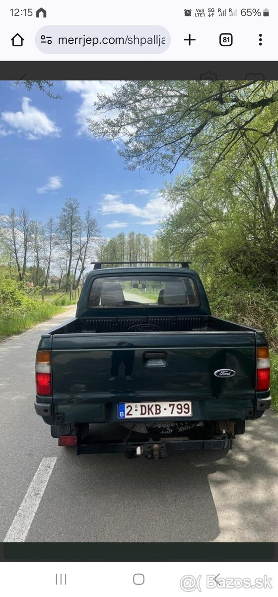 Ford ranger Mazda b2500 zadne dvere čelo