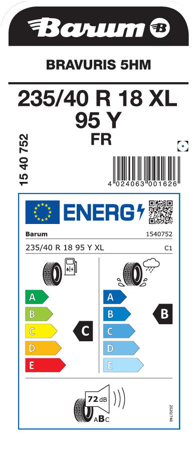 Barum Bravuris 5HM FR-letne