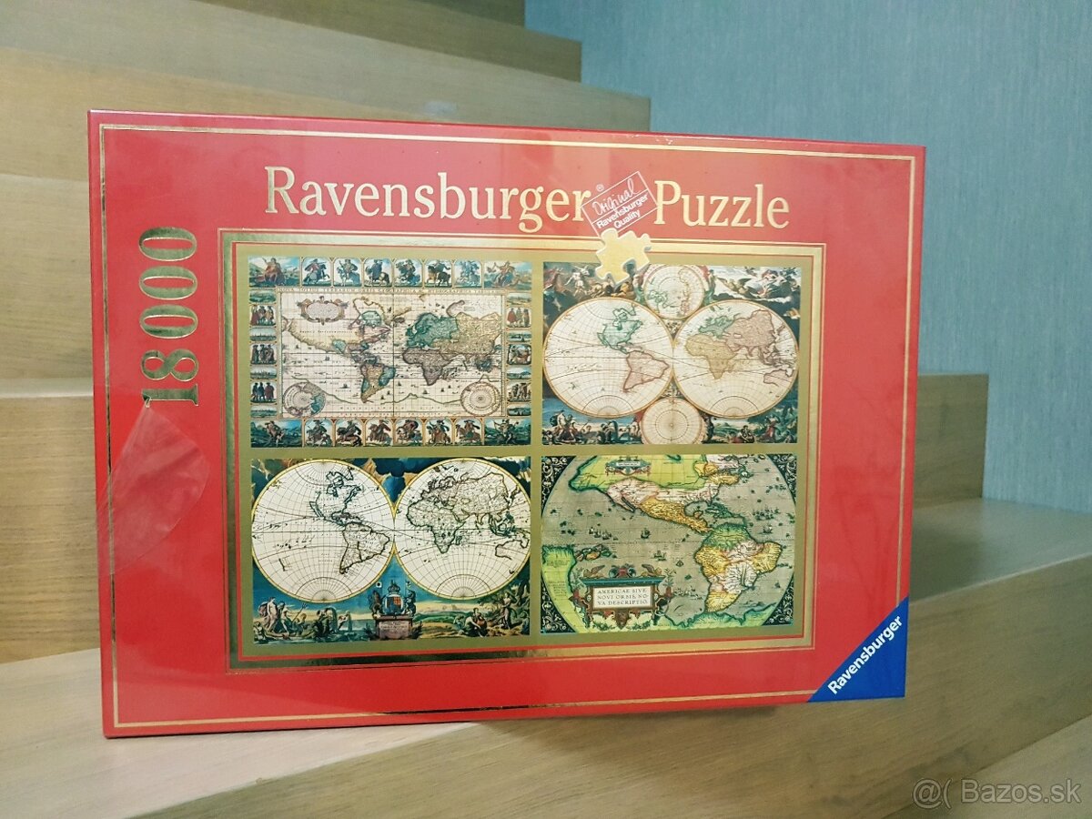Ravensburger puzzle - staré mapy