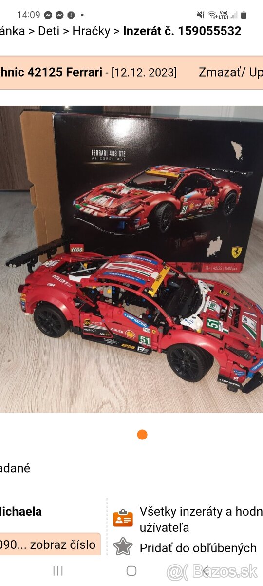 Ferrari 488 lego technic