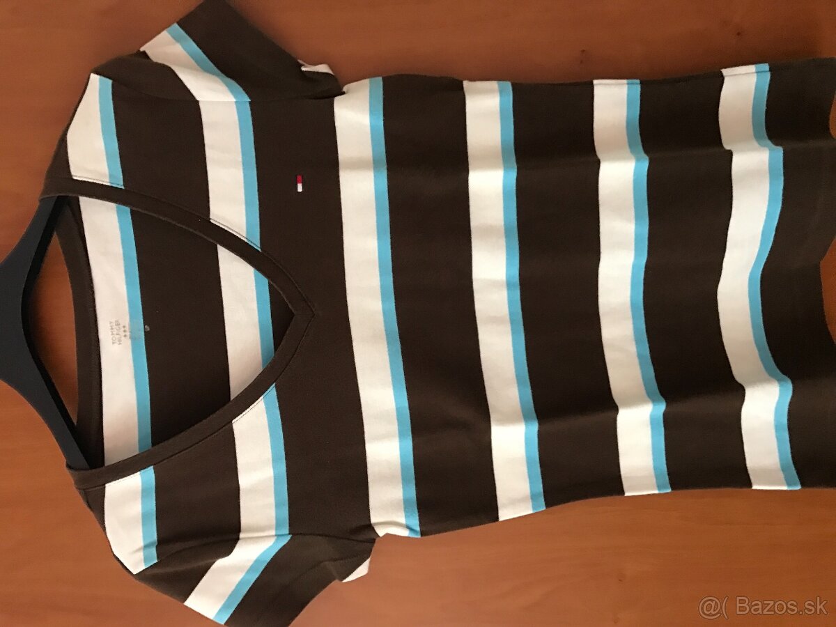 NOVÉ TOMMY HILFIGER originál brown damske tricko S