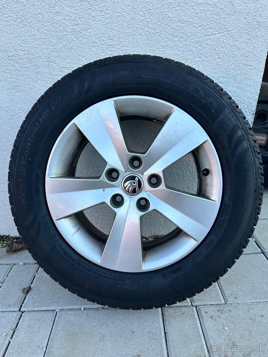 Škoda Alu 5x112 215/60 r16 Zimné