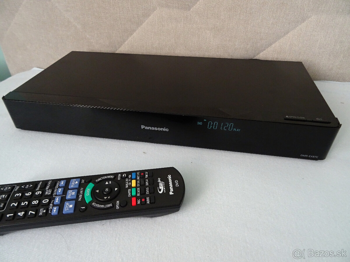 DVD rekordér Panasonic DMR-EX97CEGK- 500 GB, DVB-C tuner, HD