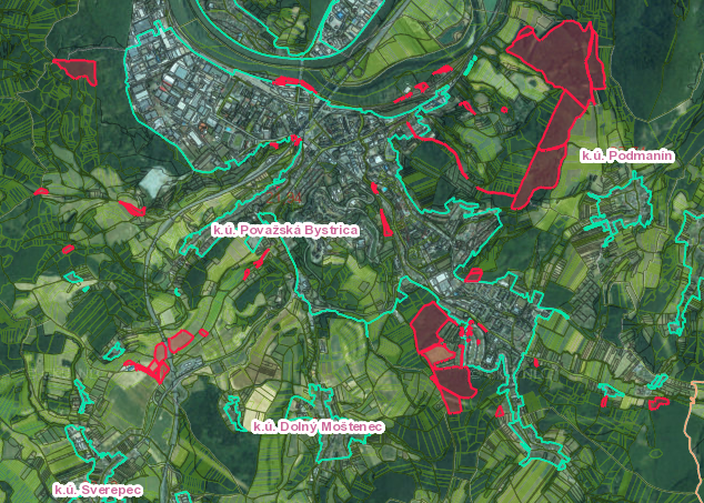 Predám podiely na pozemkoch v k.ú. Považská Bystrica