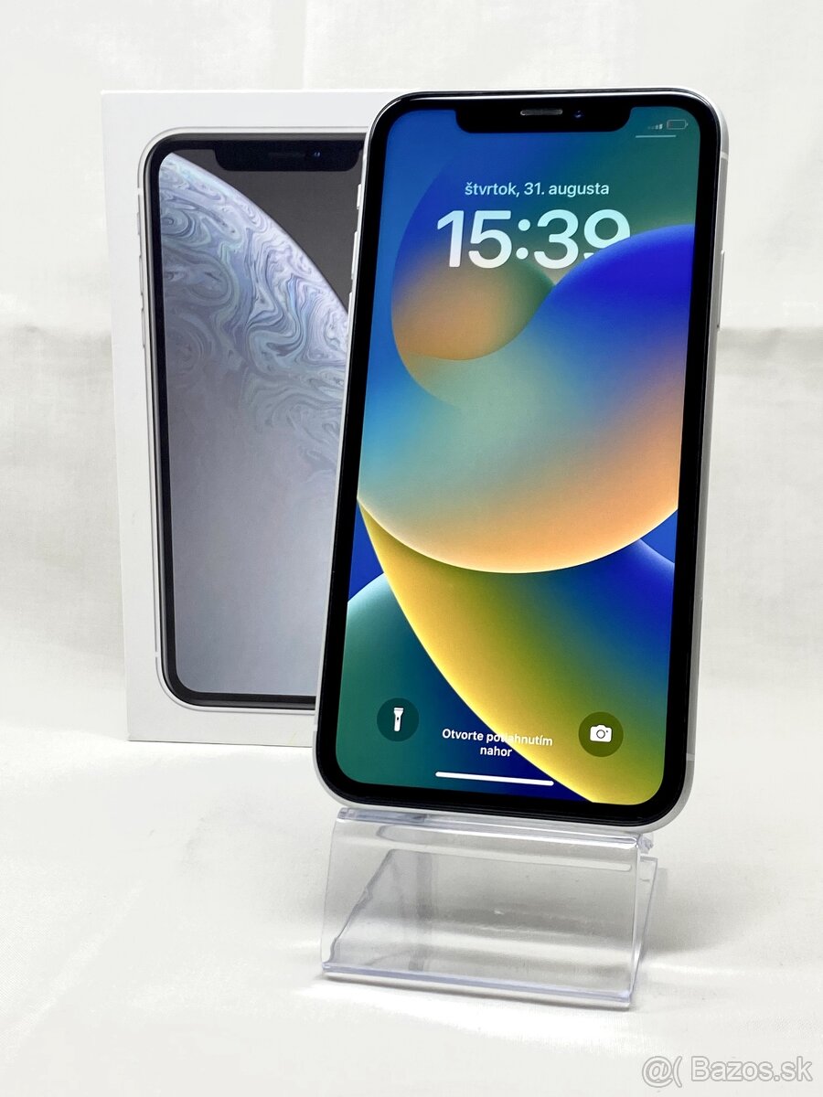 Apple iPhone XR 64 GB White - 100% Zdravie batérie