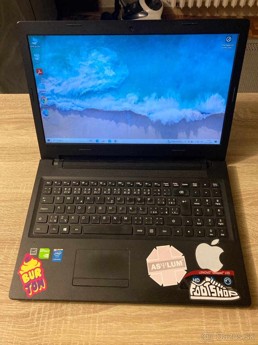 15,6” notebook Lenovo Ideapad 100 / 4GB RÁM/500GB HDD