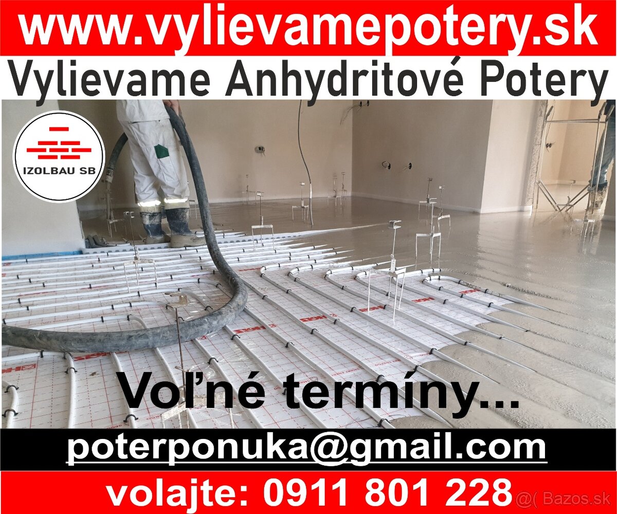 Anhydritový poter - Voľné terminy,10