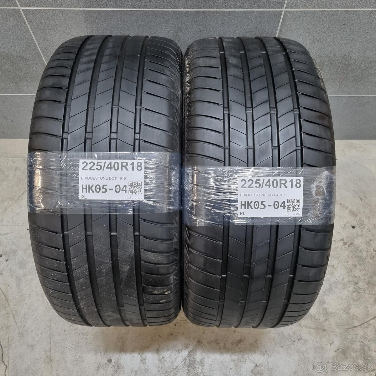 Letné pneumatiky 225/40 R18 BRIDGESTONE DOT4919