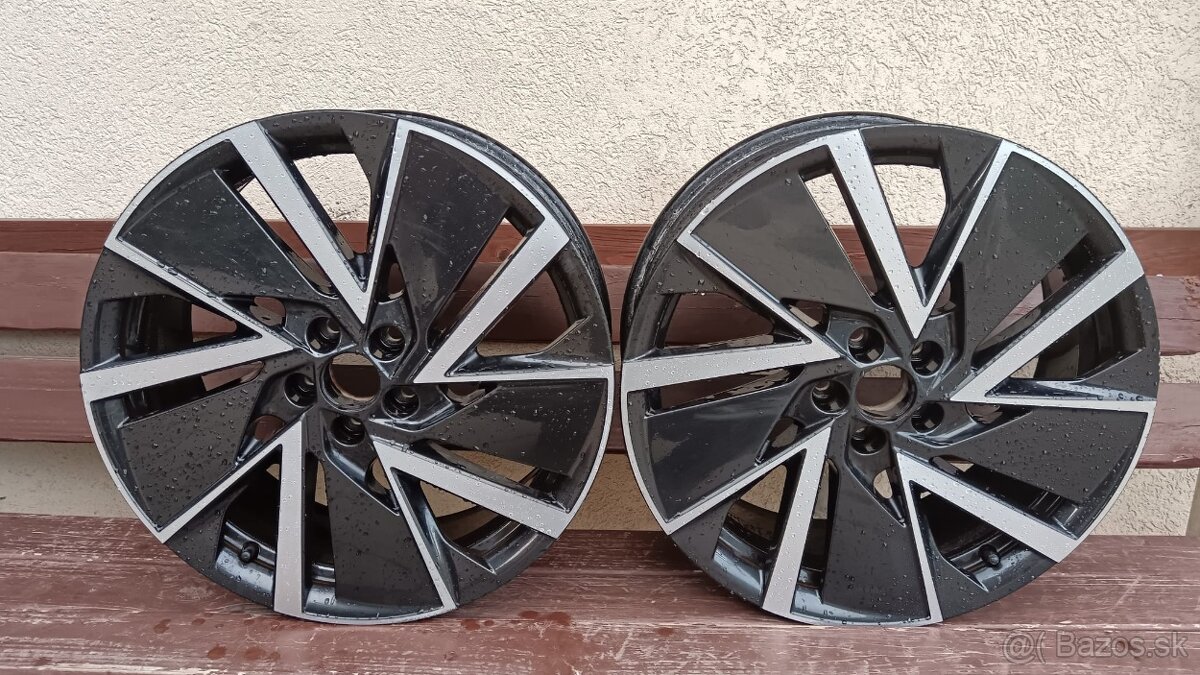 Disky 2ks Vega Black 5x100 R18 7Jx18 ET39 Škoda Scala Kamiq