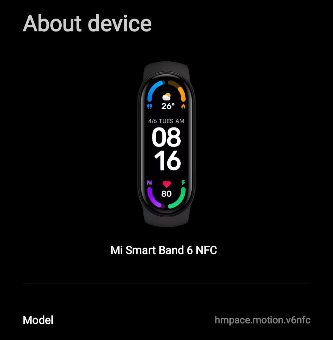 Xiaomi Mi Smart Band 6 NFC