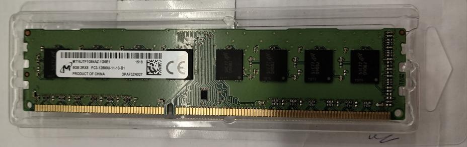 Pamäť RAM pre stolný počítač Micron 8GB DDR3 2Rx8 PC3-12800U