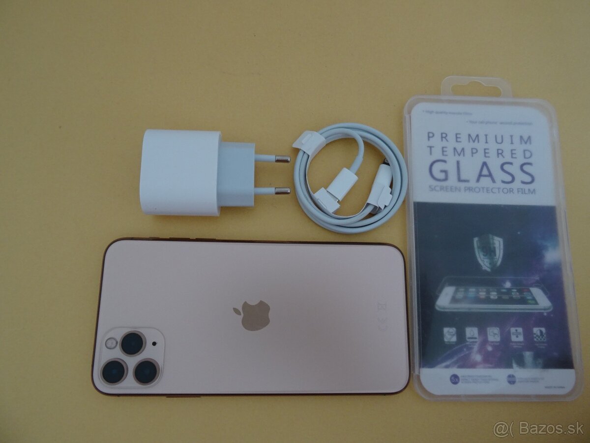 iPhone 11 PRO MAX 256GB GOLD - ZÁRUKA 1 ROK - 100% BATERIA