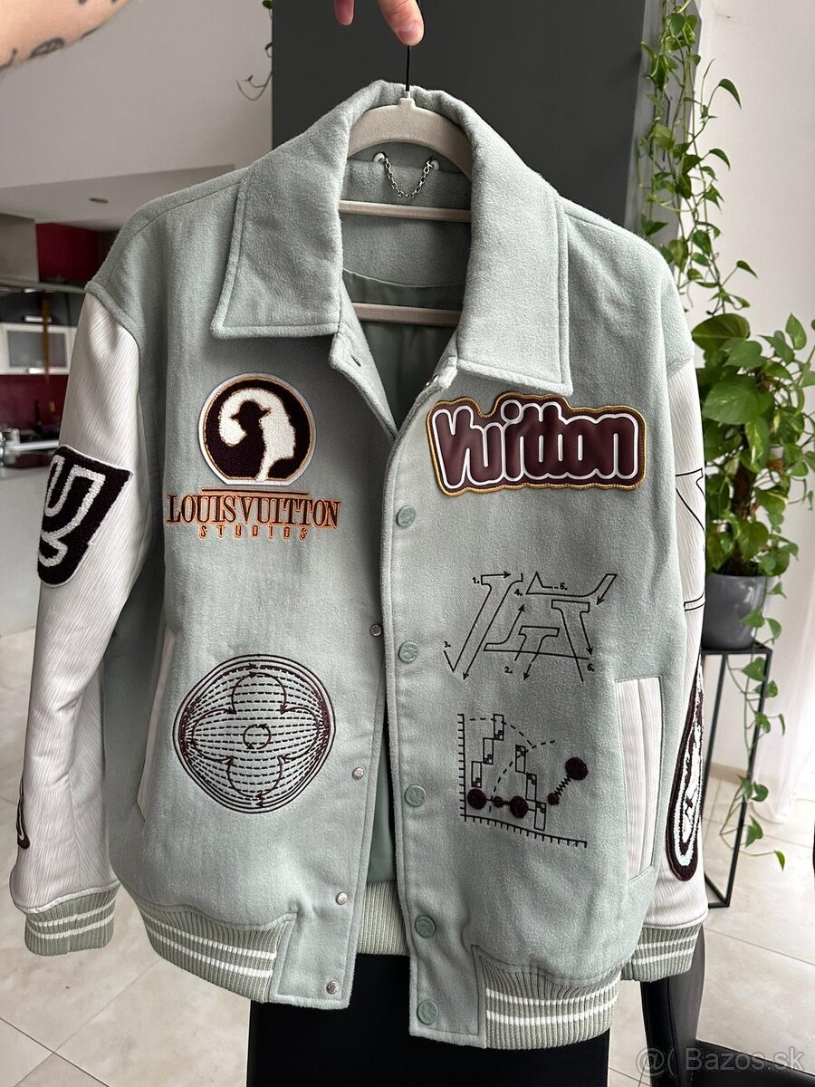 LOUIS VUITTON VARSITY LEATHER BLOUSON JACKET /BUNDA/