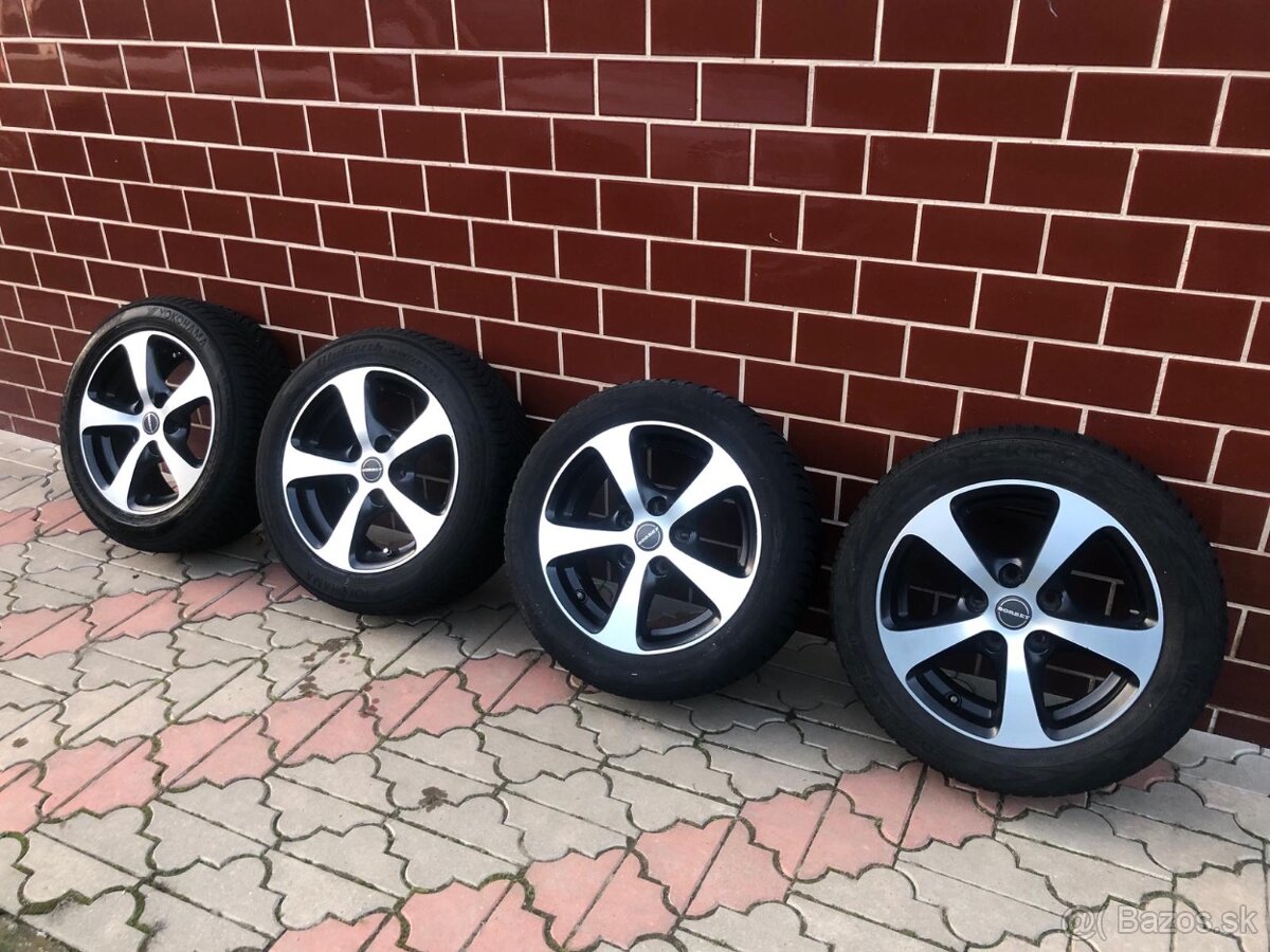 Disky BORBET 5x120 + zimné pneumatiky 205/55 R16