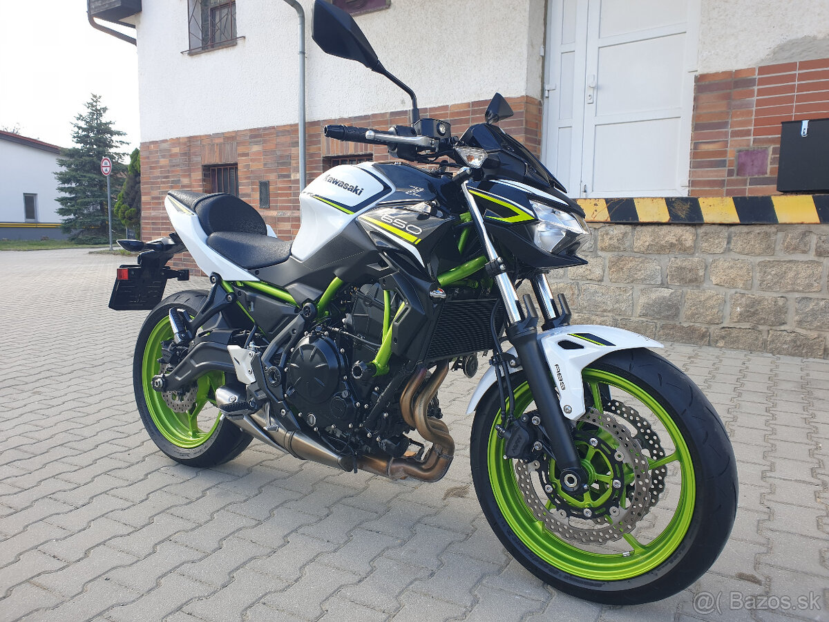 Prodám Kawasaki Z650 , r. v. 2021, verze s ABS, ČR, 7518km