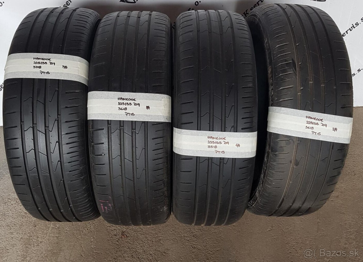 Letné pneumatiky 225/55 R19 HANKOOK DOT3518