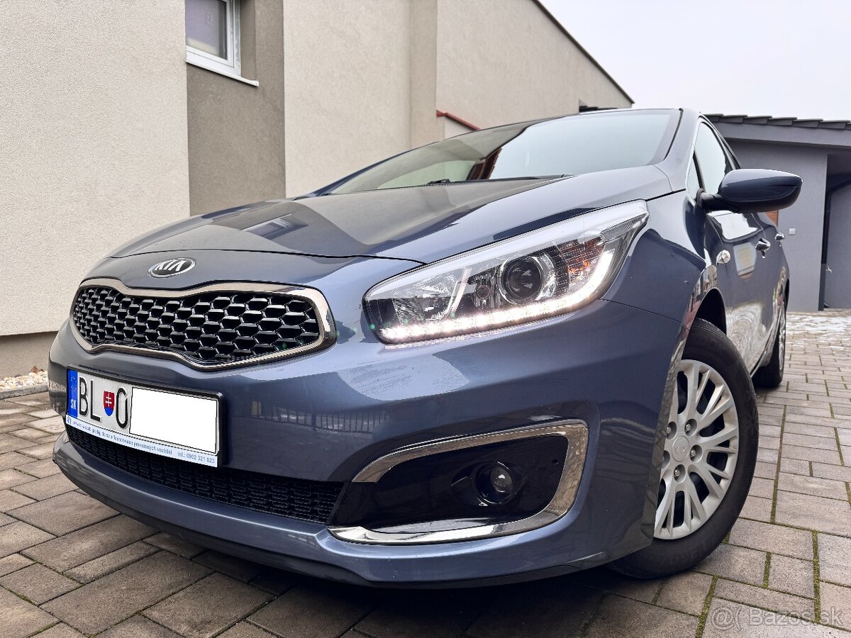 KIA CEED 1,4 CRDI,SILVER,NAFTA,KÚPENA NA SK,78 674 KM,3/2018