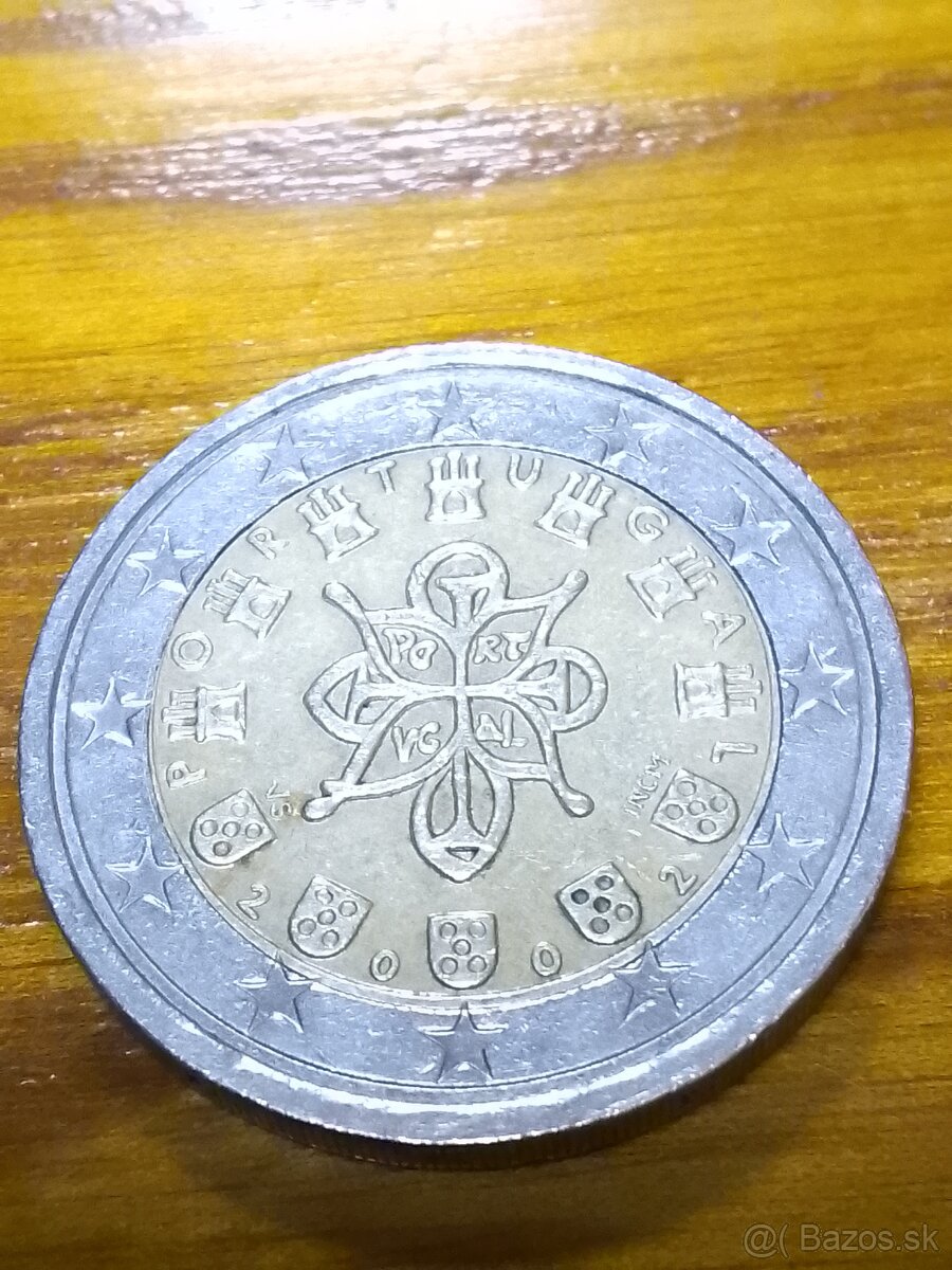 VZÁCNA 2€ PORTUGALSKO 2002 CENA DOHODOU