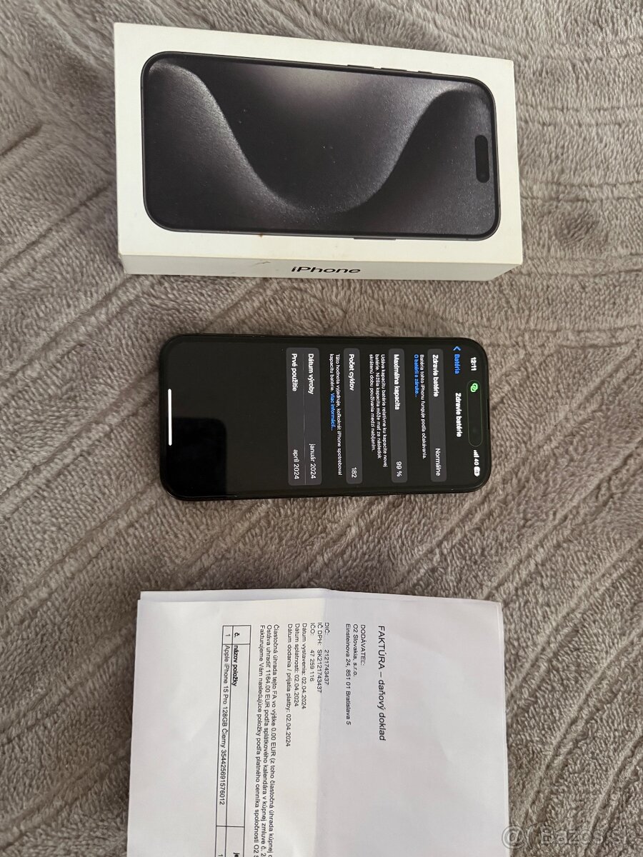 Apple iPhone 15 Pro 128gb Black Titán