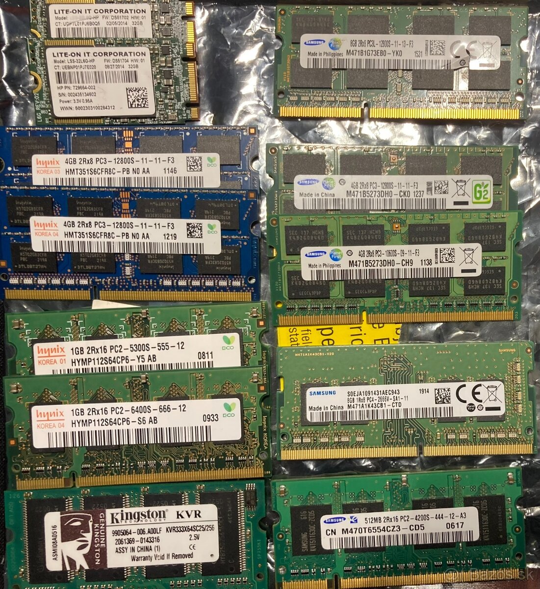 SODIMM DDR1 DDR2  pamate + SSD