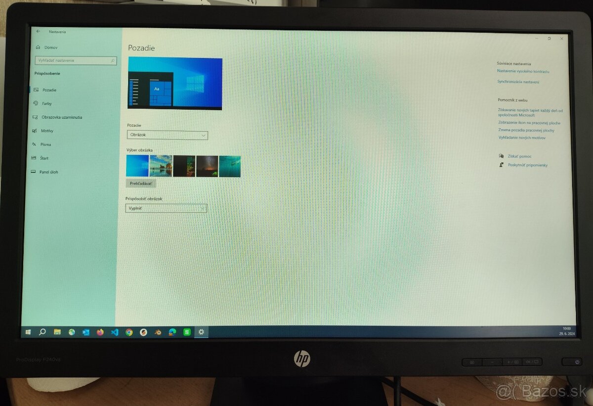 Predám 2ks HP ProDisplay P240va Led monitor 24"