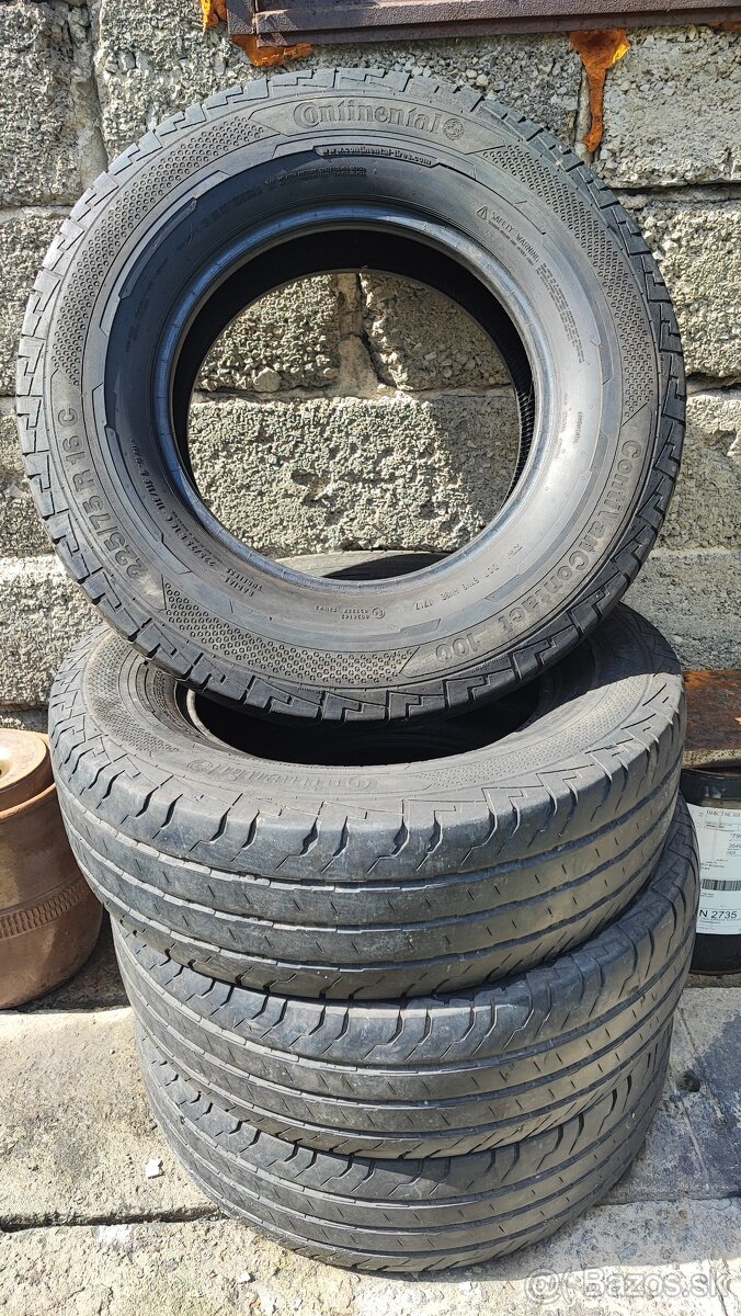 Predám letné pneumatiky Continental 225/75 R16C