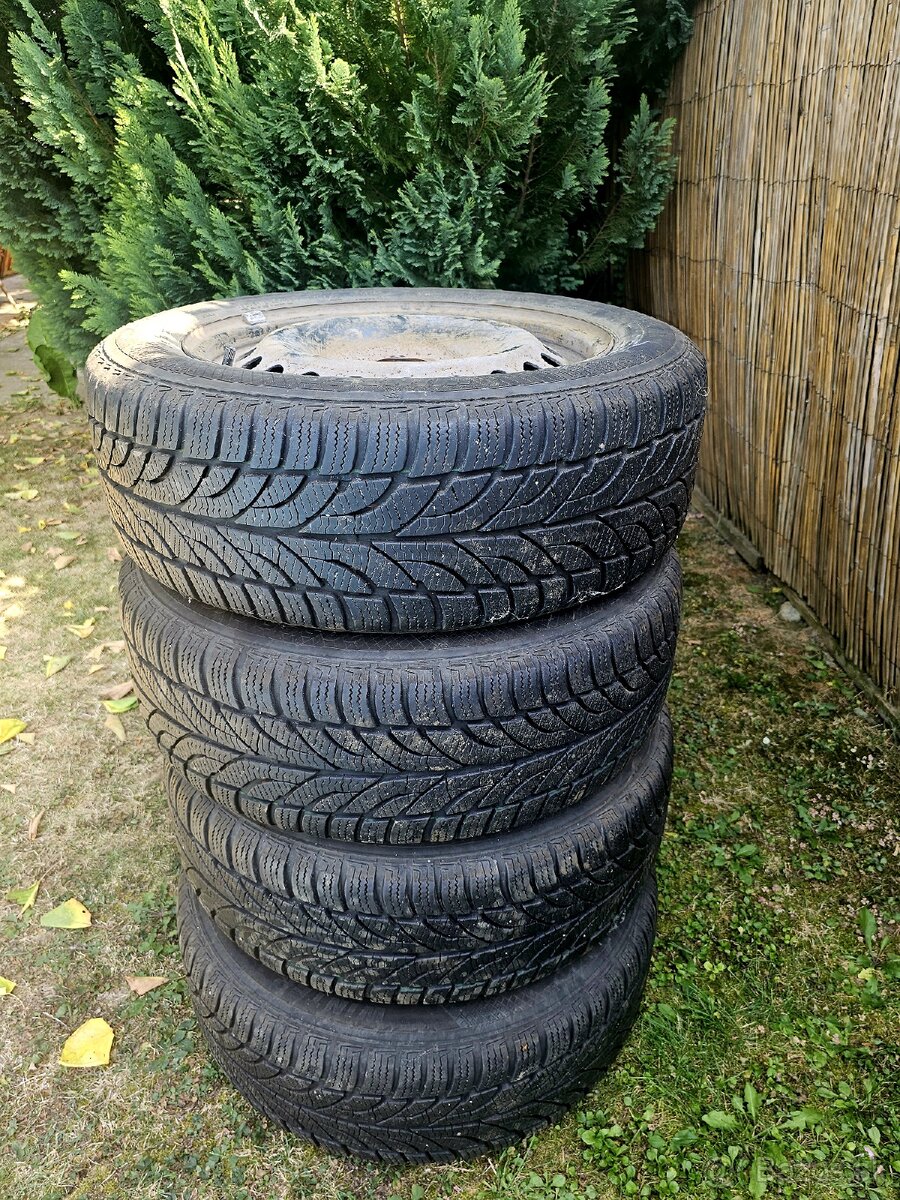 4x Pneumatiky zimné + disky 205/55 R 16 T