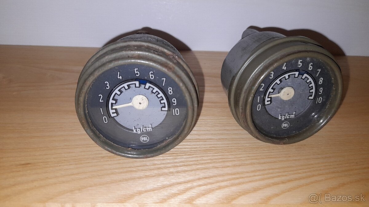 2x Manometer PAL pre Zetor, Tatra, praga v3s, škoda RTO